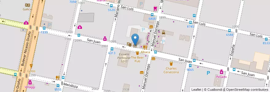 Mapa de ubicacion de Casa de la Niña en Argentinien, Santa Fe, Departamento Rosario, Municipio De Rosario, Rosario.