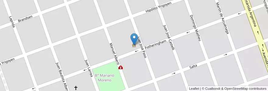 Mapa de ubicacion de Casa de la Solidaridad del barrio Mariano Moreno en الأرجنتين, Formosa, Departamento Formosa, Municipio De Formosa, Formosa.