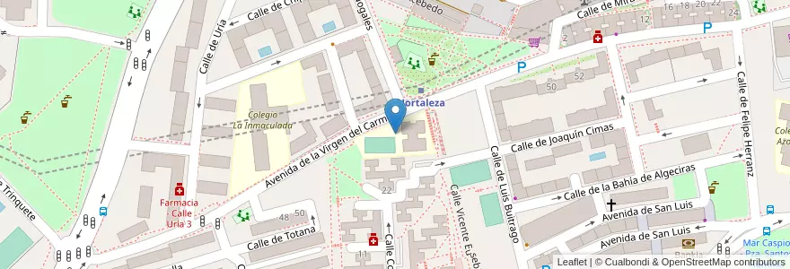 Mapa de ubicacion de Casa de Niños San Miguel en Espagne, Communauté De Madrid, Communauté De Madrid, Área Metropolitana De Madrid Y Corredor Del Henares, Madrid.