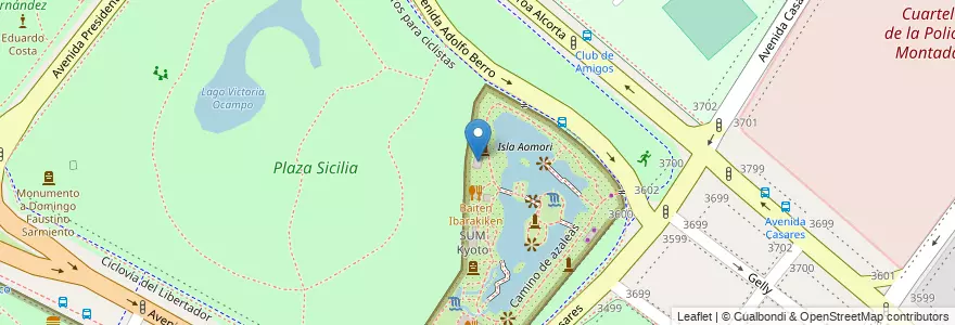 Mapa de ubicacion de Casa de Té Chashitsu, Palermo en الأرجنتين, Ciudad Autónoma De Buenos Aires, Buenos Aires, Comuna 14.