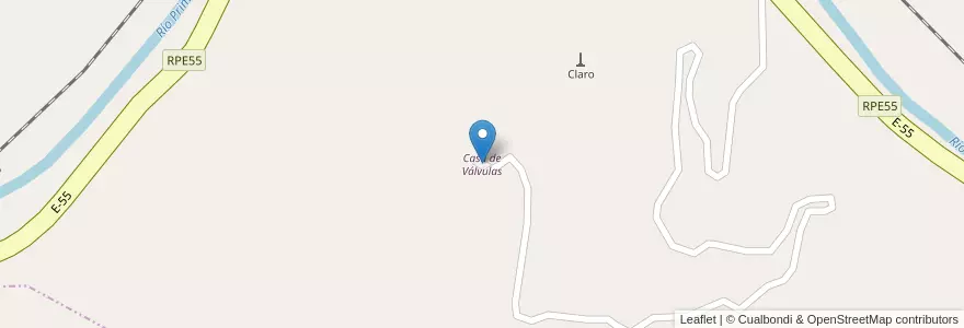 Mapa de ubicacion de Casa de Válvulas en アルゼンチン, コルドバ州, Departamento Colón, Pedanía Calera Norte, La Calera.