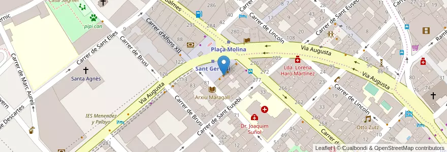 Mapa de ubicacion de Casa de Varela en Spanje, Catalonië, Barcelona, Barcelonès, Barcelona.