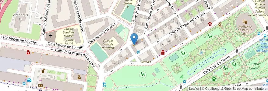 Mapa de ubicacion de Casa de Vincenzo en إسبانيا, منطقة مدريد, منطقة مدريد, Área Metropolitana De Madrid Y Corredor Del Henares, مدريد.