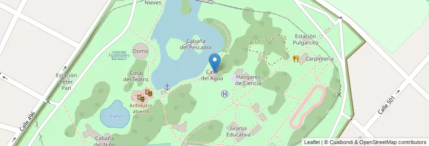 Mapa de ubicacion de Casa del Agua, Gonnet en Argentina, Buenos Aires, Partido De La Plata, Manuel B. Gonnet.