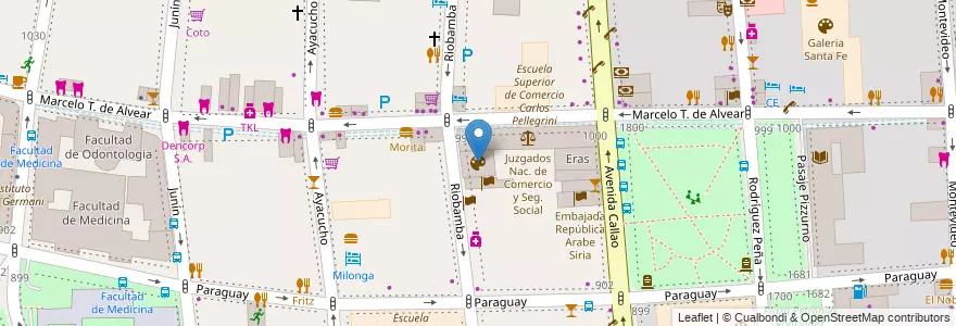 Mapa de ubicacion de Casa del Bicentenario, Recoleta en Аргентина, Буэнос-Айрес, Comuna 2, Буэнос-Айрес.