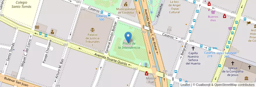 Mapa de ubicacion de Casa del Futuro en Аргентина, Кордова, Departamento Capital, Pedanía Capital, Córdoba, Municipio De Córdoba.