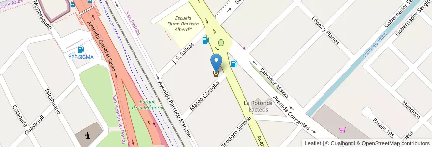 Mapa de ubicacion de Casa del Niño "Doctor José Luis del Frari en 阿根廷, Jujuy, Departamento Doctor Manuel Belgrano, Municipio De San Salvador De Jujuy.