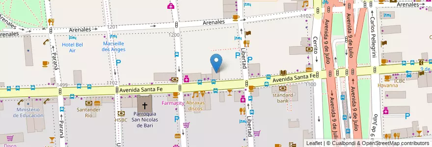 Mapa de ubicacion de Casa del Teatro, Retiro en Argentina, Ciudad Autónoma De Buenos Aires, Comuna 1, Buenos Aires.