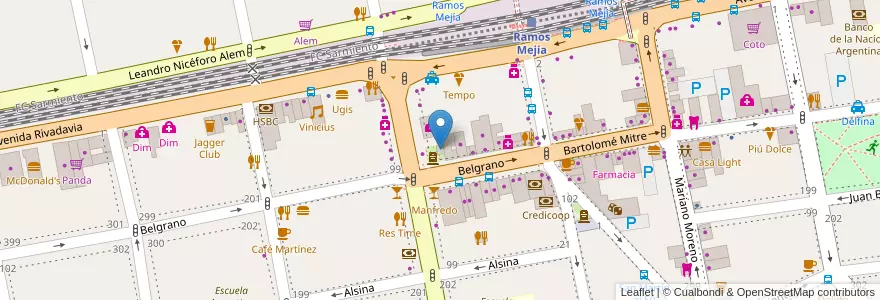 Mapa de ubicacion de Casa del Vivero en Аргентина, Буэнос-Айрес, Partido De La Matanza, Ramos Mejía.