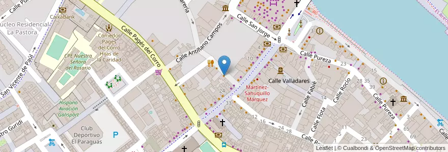 Mapa de ubicacion de Casa Diego en Espagne, Andalousie, Séville, Séville.