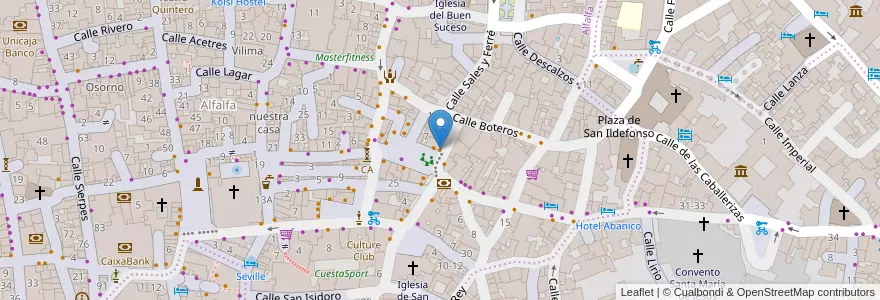 Mapa de ubicacion de Casa Diego en 西班牙, 安达鲁西亚, Sevilla, Sevilla.