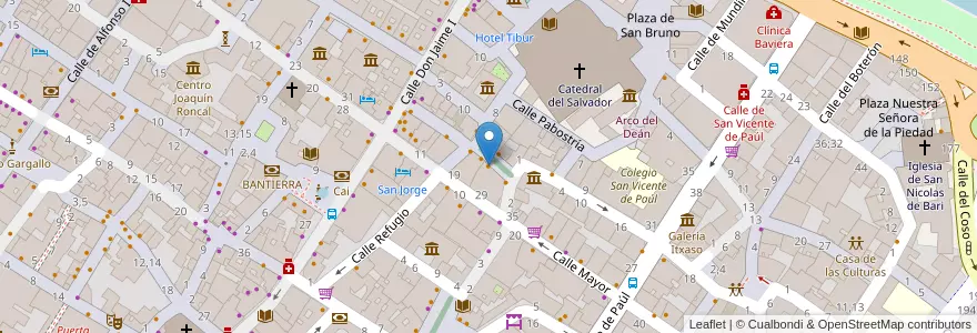 Mapa de ubicacion de casa dominó en إسبانيا, أرغون, سرقسطة, Zaragoza, سرقسطة.