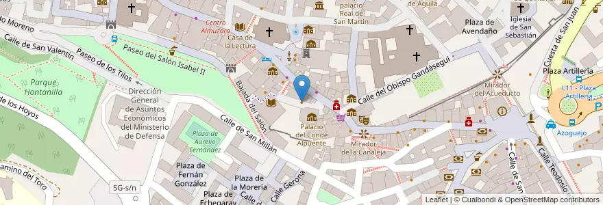 Mapa de ubicacion de Casa El Abuelo en Spanje, Castilië En León, Segovia, Segovia.