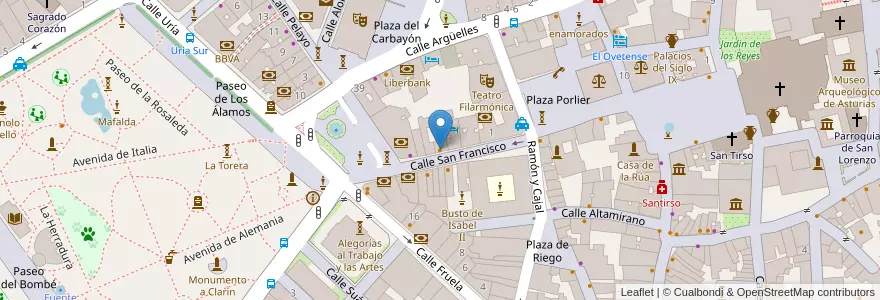 Mapa de ubicacion de Casa Fermín en إسبانيا, أستورياس, أستورياس, أوفييدو.
