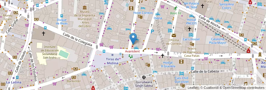 Mapa de ubicacion de Casa Granada en 西班牙, Comunidad De Madrid, Comunidad De Madrid, Área Metropolitana De Madrid Y Corredor Del Henares, Madrid.