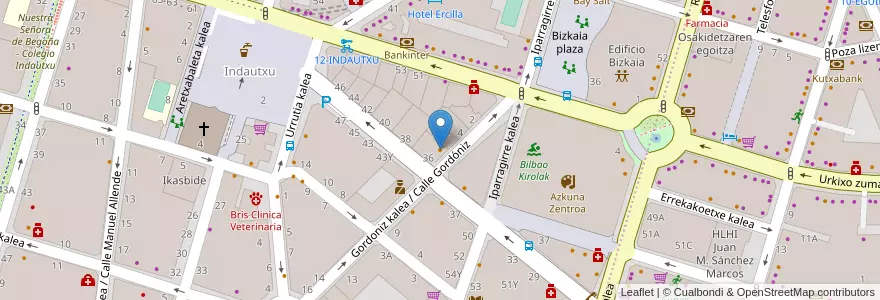 Mapa de ubicacion de Casa Jesús en 西班牙, 巴斯克, 比斯开, Bilboaldea, 毕尔巴鄂.