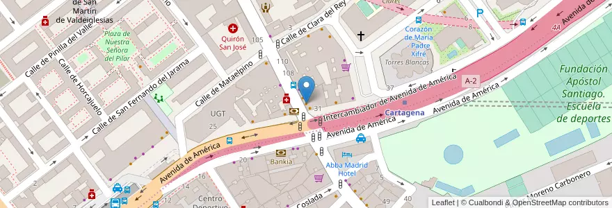 Mapa de ubicacion de Casa Jorge en 西班牙, Comunidad De Madrid, Comunidad De Madrid, Área Metropolitana De Madrid Y Corredor Del Henares, Madrid.