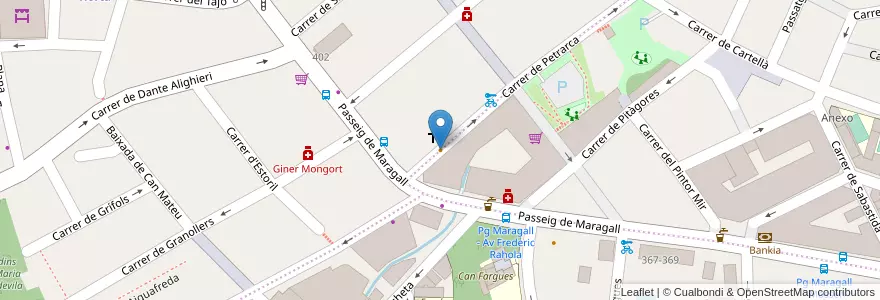 Mapa de ubicacion de Casa Jota en اسپانیا, Catalunya, Barcelona, Barcelonès, Barcelona.