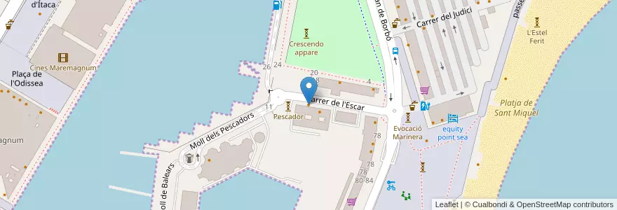 Mapa de ubicacion de Casa Juanito en اسپانیا, Catalunya, Barcelona, Barcelonès, Barcelona.