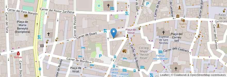 Mapa de ubicacion de Casa La Pepa en スペイン, バレンシア州, València / Valencia, Comarca De València, València.