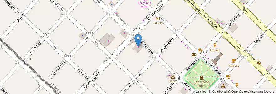 Mapa de ubicacion de Casa Lestrade en Argentinië, Buenos Aires, Partido De San Fernando, San Fernando.