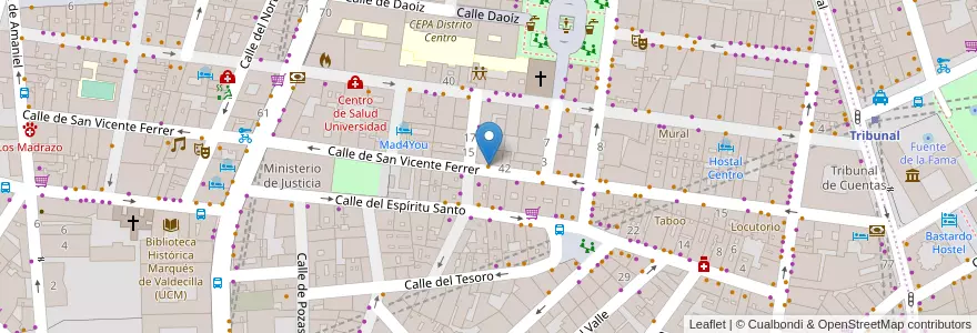 Mapa de ubicacion de Casa Macareno en Spanien, Autonome Gemeinschaft Madrid, Autonome Gemeinschaft Madrid, Área Metropolitana De Madrid Y Corredor Del Henares, Madrid.