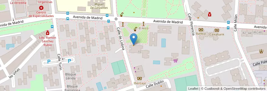 Mapa de ubicacion de Casa Manolo e Irene en Spanien, Autonome Gemeinschaft Madrid, Autonome Gemeinschaft Madrid, Área Metropolitana De Madrid Y Corredor Del Henares, Torrejón De Ardoz.