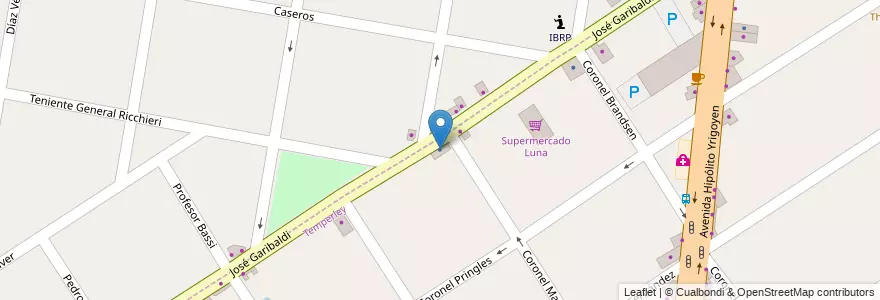 Mapa de ubicacion de Casa Map Empragues en Arjantin, Buenos Aires, Partido De Lomas De Zamora, Temperley.