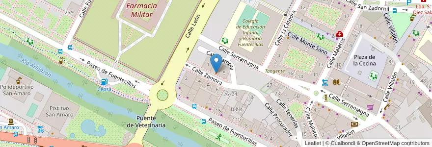 Mapa de ubicacion de Casa Marcos en Испания, Кастилия И Леон, Бургос, Alfoz De Burgos, Burgos.