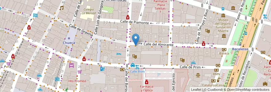 Mapa de ubicacion de Casa Marius en Spain, Community Of Madrid, Community Of Madrid, Área Metropolitana De Madrid Y Corredor Del Henares, Madrid.
