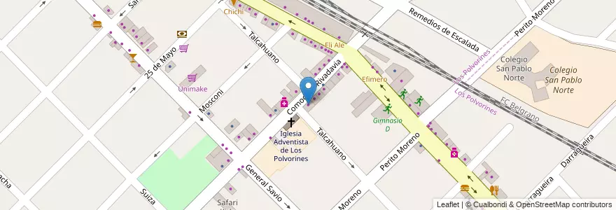 Mapa de ubicacion de Casa Martinez Audio en Arjantin, Buenos Aires, Partido De Malvinas Argentinas, Los Polvorines.