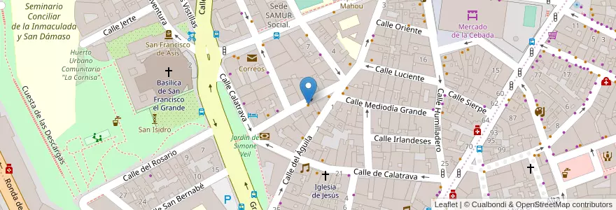 Mapa de ubicacion de Casa Mateos en 스페인, Comunidad De Madrid, Comunidad De Madrid, Área Metropolitana De Madrid Y Corredor Del Henares, 마드리드.