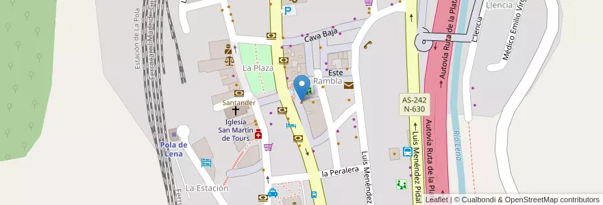 Mapa de ubicacion de Casa Mino en 스페인, 아스투리아스, 아스투리아스, Lena.