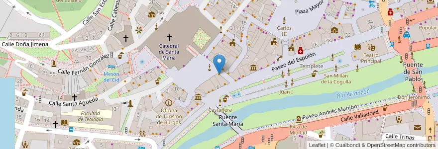 Mapa de ubicacion de Casa minuto en スペイン, カスティーリャ・イ・レオン州, Burgos, Alfoz De Burgos, Burgos.