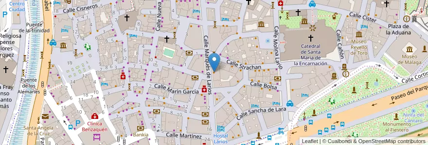 Mapa de ubicacion de Casa Mira en Spagna, Andalucía, Málaga, Málaga-Costa Del Sol, Málaga.