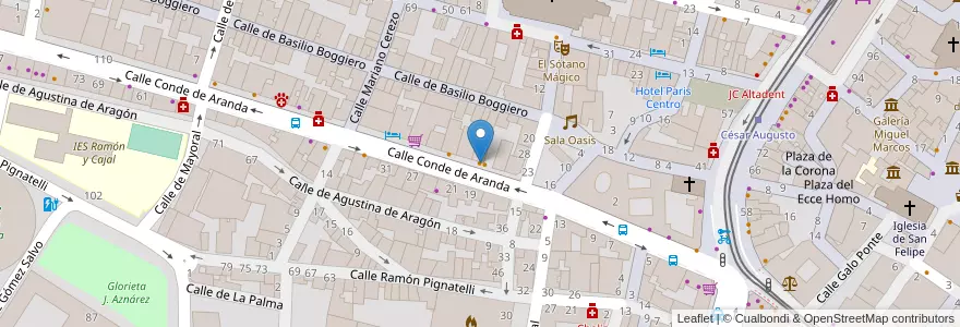 Mapa de ubicacion de Casa Montañés en Испания, Арагон, Сарагоса, Zaragoza, Сарагоса.