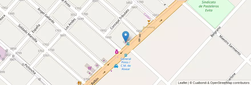 Mapa de ubicacion de Casa Nazaret Marmoleria en Argentina, Buenos Aires, Partido De San Miguel, Santa María.