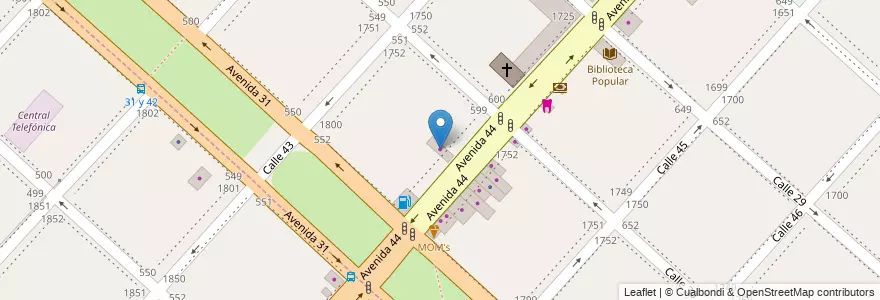 Mapa de ubicacion de Casa Novak, Casco Urbano en Argentinië, Buenos Aires, Partido De La Plata, La Plata.