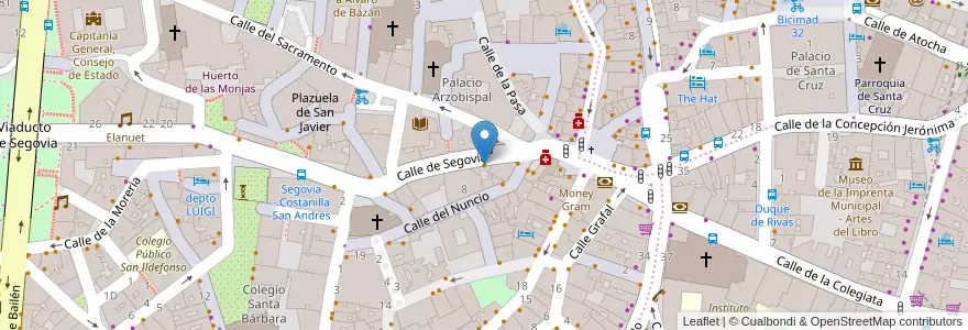 Mapa de ubicacion de Casa Otero en 西班牙, Comunidad De Madrid, Comunidad De Madrid, Área Metropolitana De Madrid Y Corredor Del Henares, Madrid.