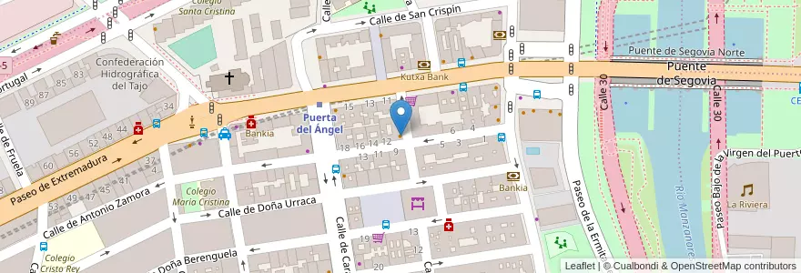Mapa de ubicacion de Casa Paca en スペイン, マドリード州, Comunidad De Madrid, Área Metropolitana De Madrid Y Corredor Del Henares, Madrid.