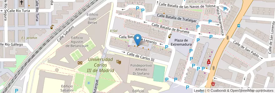 Mapa de ubicacion de Casa Paco en Spanien, Autonome Gemeinschaft Madrid, Autonome Gemeinschaft Madrid, Área Metropolitana De Madrid Y Corredor Del Henares, Leganés.