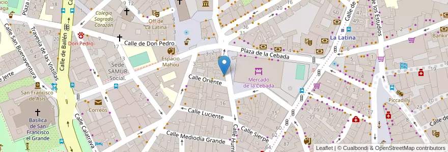 Mapa de ubicacion de Casa Paco en 스페인, Comunidad De Madrid, Comunidad De Madrid, Área Metropolitana De Madrid Y Corredor Del Henares, 마드리드.