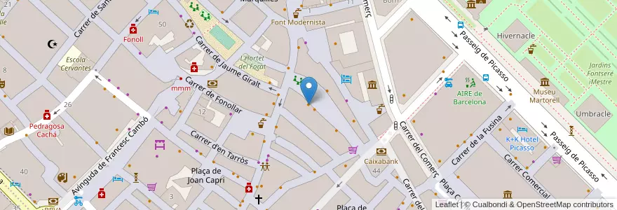 Mapa de ubicacion de Casa Paco en Испания, Каталония, Барселона, Барселонес, Барселона.