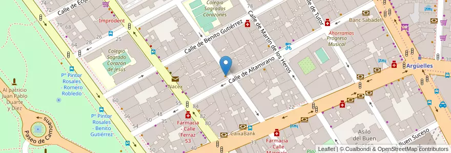 Mapa de ubicacion de Casa Paco en スペイン, マドリード州, Comunidad De Madrid, Área Metropolitana De Madrid Y Corredor Del Henares, Madrid.