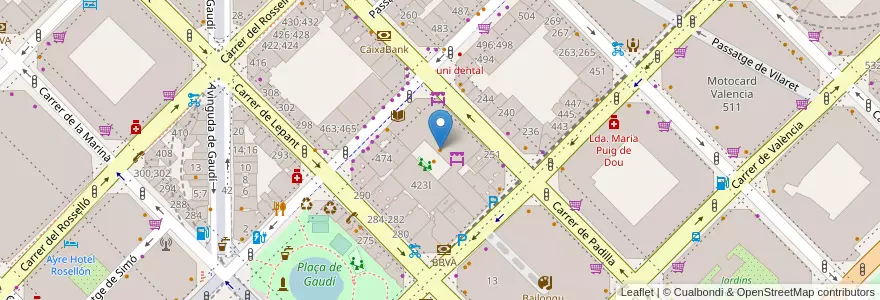 Mapa de ubicacion de Casa Paco en إسبانيا, كتالونيا, برشلونة, بارسلونس, Barcelona.