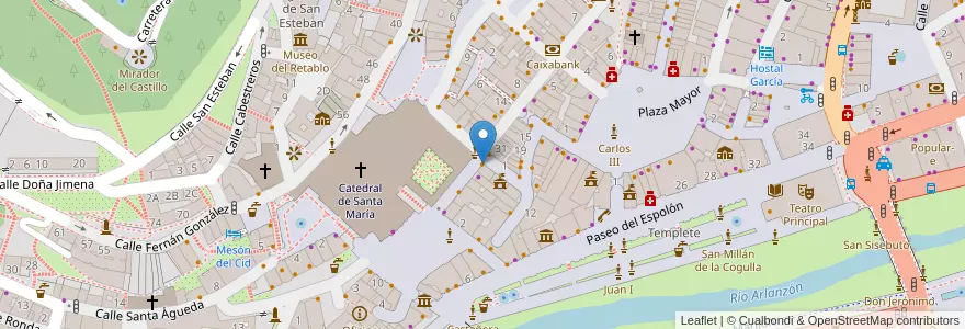 Mapa de ubicacion de Casa Papamoscas en Sepanyol, Castilla Y León, Burgos, Alfoz De Burgos, Burgos.