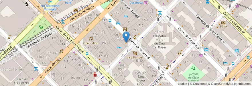 Mapa de ubicacion de Casa Pardo Marcelino en İspanya, Catalunya, Barcelona, Barcelonès, Barcelona.