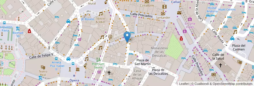 Mapa de ubicacion de Casa Parrondo en Espanha, Comunidade De Madrid, Comunidade De Madrid, Área Metropolitana De Madrid Y Corredor Del Henares, Madrid.