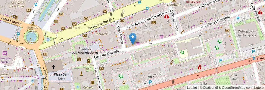 Mapa de ubicacion de Casa Peña en スペイン, カスティーリャ・イ・レオン州, Burgos, Alfoz De Burgos, Burgos.