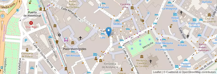 Mapa de ubicacion de Casa Pepe de la Judería en España, Andalucía, Córdoba, Córdoba.